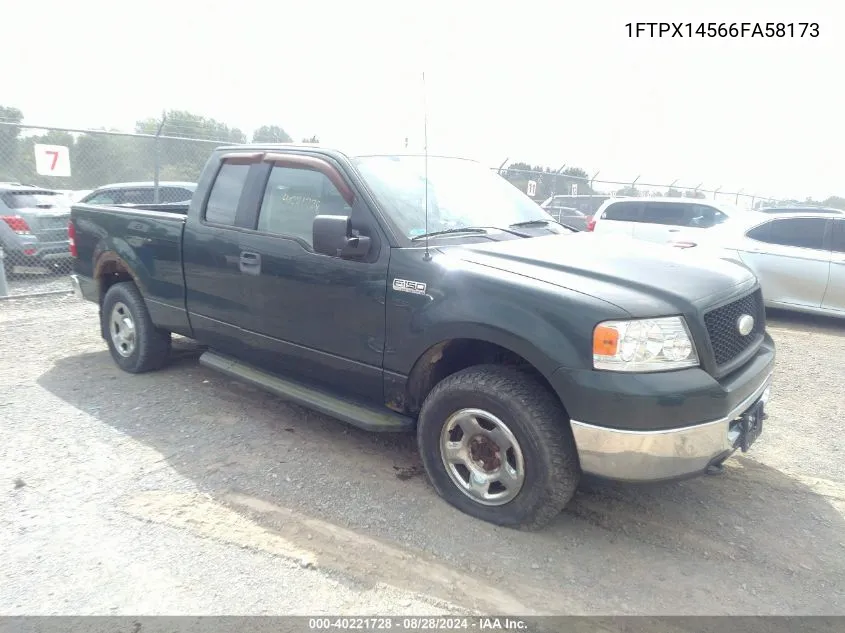 2006 Ford F-150 Fx4/Lariat/Xl/Xlt VIN: 1FTPX14566FA58173 Lot: 40221728