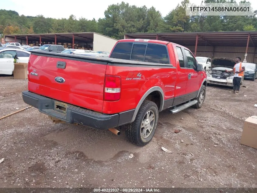 2006 Ford F-150 Fx4/Lariat/Xl/Xlt VIN: 1FTPX14586NA06601 Lot: 40222037