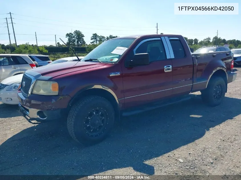 2006 Ford F-150 Fx4/Xlt VIN: 1FTPX04566KD42050 Lot: 40234811