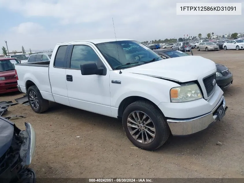 2006 Ford F-150 Lariat/Xl/Xlt VIN: 1FTPX12586KD31091 Lot: 40242051