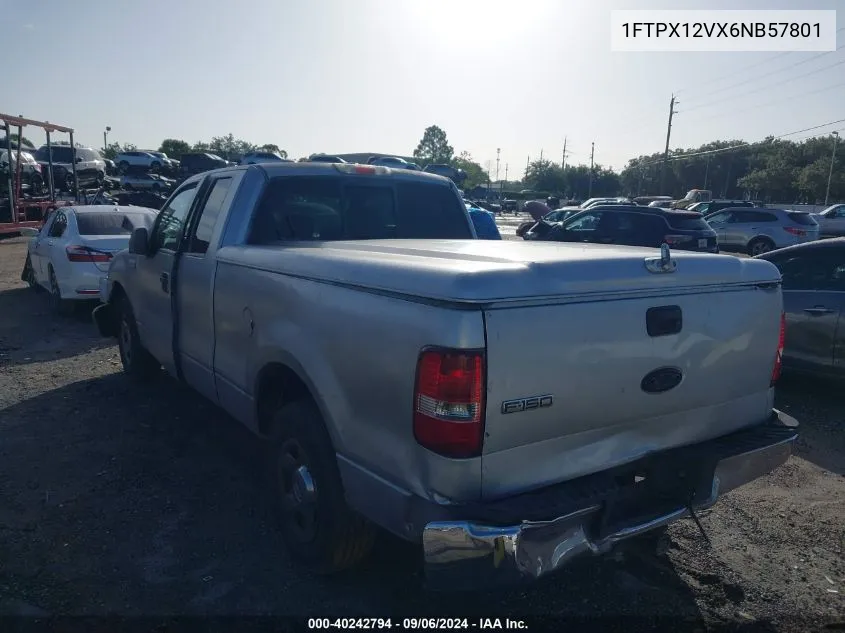 2006 Ford F150 VIN: 1FTPX12VX6NB57801 Lot: 40242794