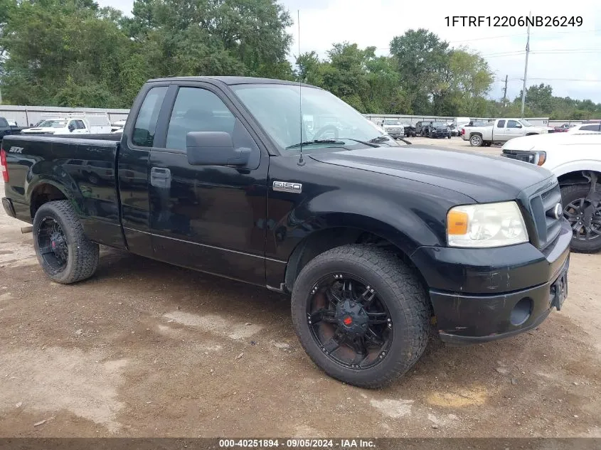 2006 Ford F-150 Stx/Xl/Xlt VIN: 1FTRF12206NB26249 Lot: 40251894