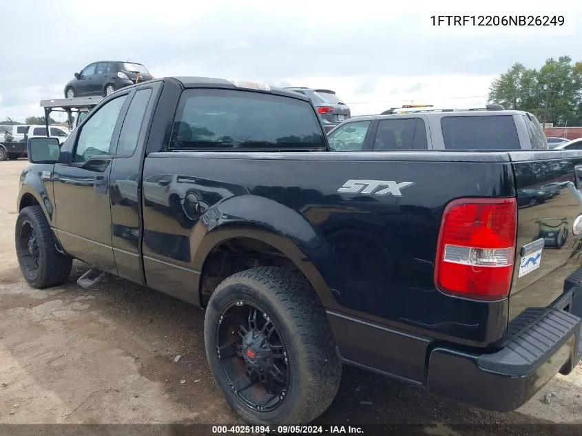 2006 Ford F-150 Stx/Xl/Xlt VIN: 1FTRF12206NB26249 Lot: 40251894