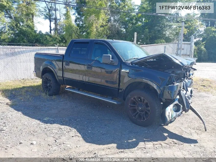 2006 Ford F-150 Lariat/Xlt VIN: 1FTPW12V46FB16383 Lot: 40258320