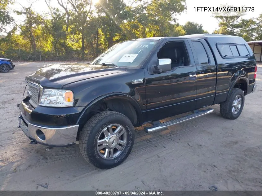 2006 Ford F150 VIN: 1FTPX14VX6FB11778 Lot: 40259797