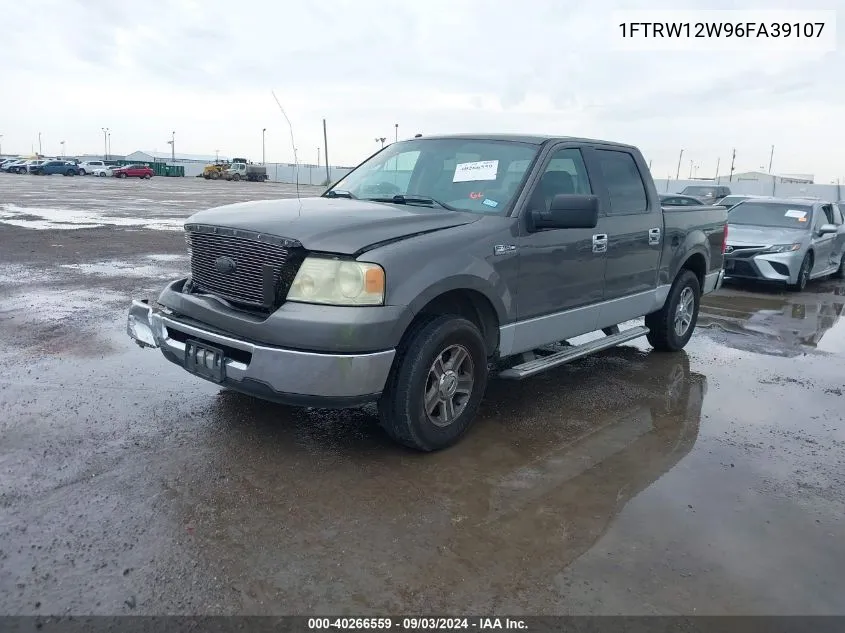 2006 Ford F-150 Xlt VIN: 1FTRW12W96FA39107 Lot: 40266559