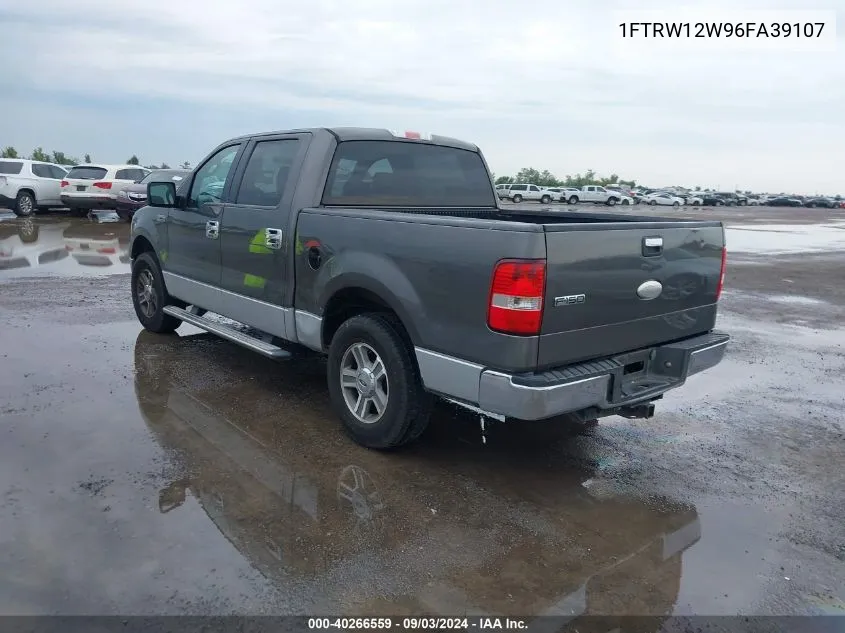 2006 Ford F-150 Xlt VIN: 1FTRW12W96FA39107 Lot: 40266559