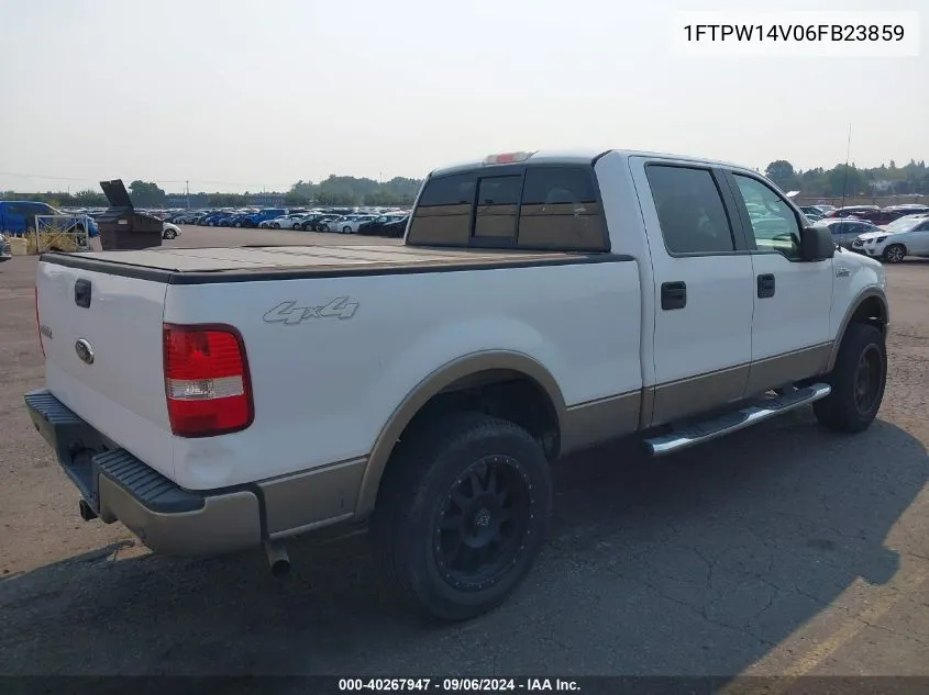 2006 Ford F-150 Fx4/Lariat/Xlt VIN: 1FTPW14V06FB23859 Lot: 40267947