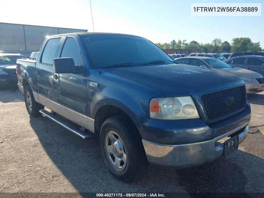 2006 Ford F-150 Xlt VIN: 1FTRW12W56FA38889 Lot: 40271175