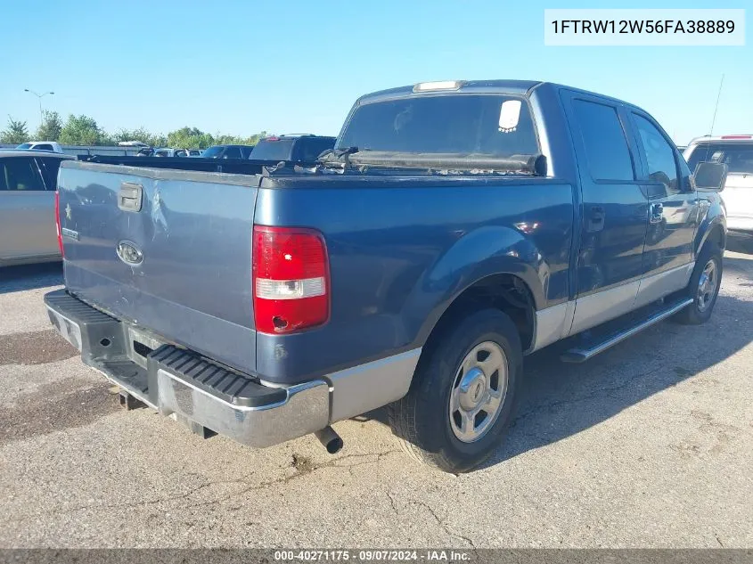 2006 Ford F-150 Xlt VIN: 1FTRW12W56FA38889 Lot: 40271175