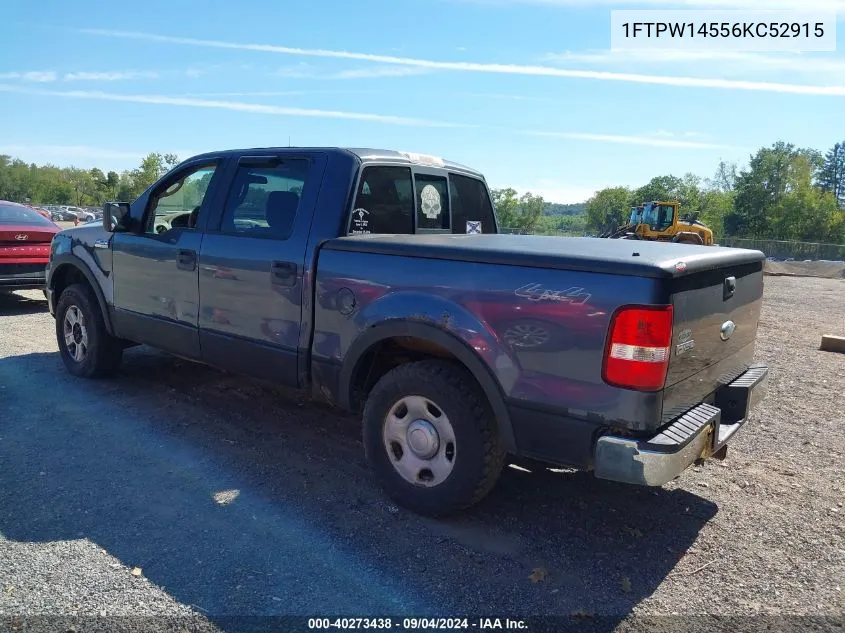 2006 Ford F-150 Fx4/Lariat/Xlt VIN: 1FTPW14556KC52915 Lot: 40273438