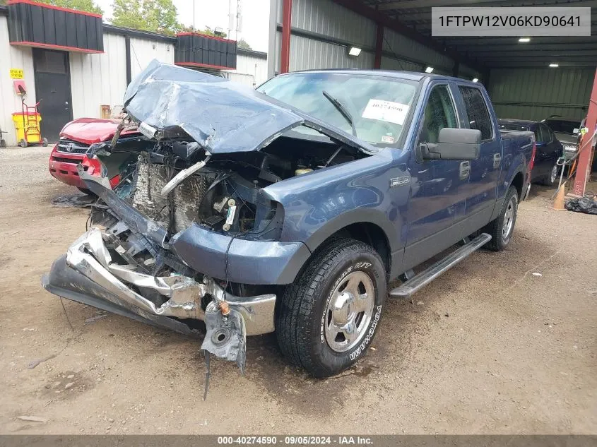 2006 Ford F-150 Lariat/Xlt VIN: 1FTPW12V06KD90641 Lot: 40274590