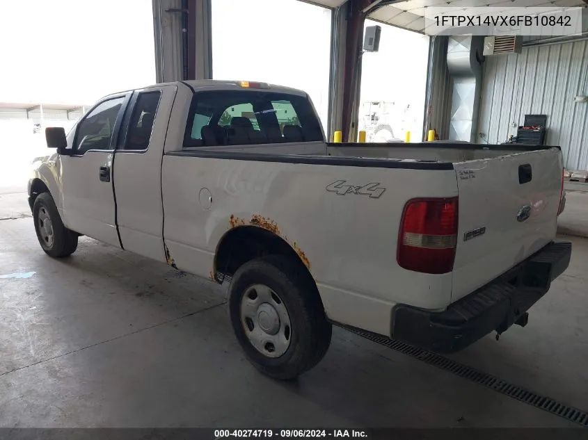 2006 Ford F-150 Fx4/Lariat/Xl/Xlt VIN: 1FTPX14VX6FB10842 Lot: 40274719