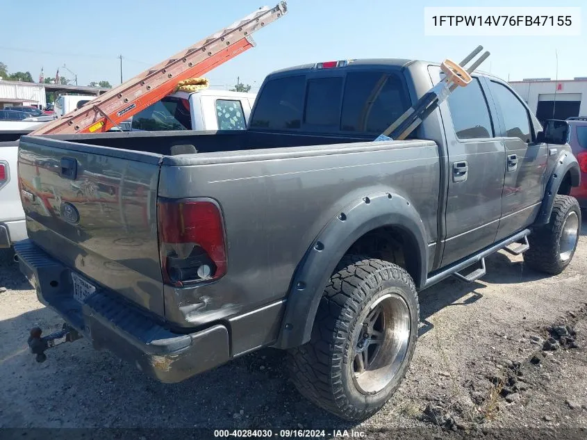 1FTPW14V76FB47155 2006 Ford F-150 Fx4/Lariat/Xlt