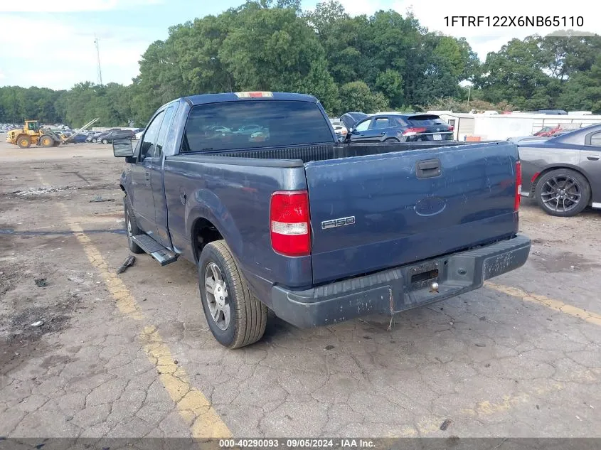 1FTRF122X6NB65110 2006 Ford F-150 Stx/Xl/Xlt