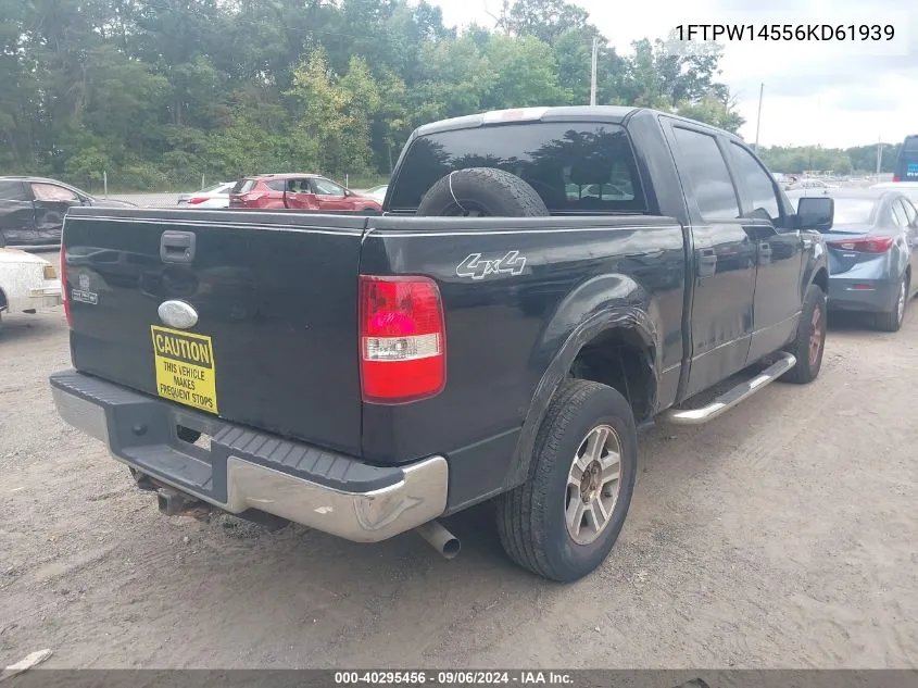 2006 Ford F-150 Fx4/Lariat/Xlt VIN: 1FTPW14556KD61939 Lot: 40295456