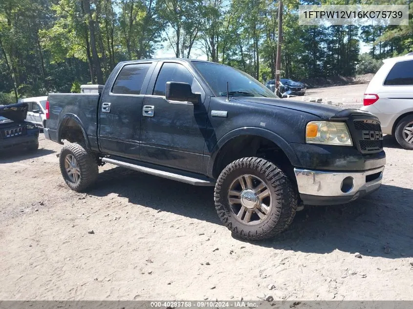 2006 Ford F150 Supercrew VIN: 1FTPW12V16KC75739 Lot: 40299758