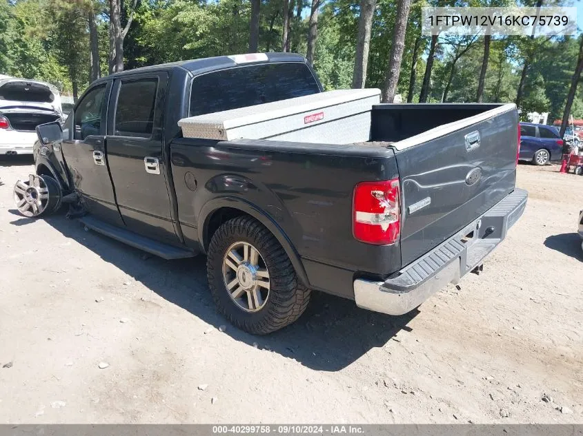 2006 Ford F150 Supercrew VIN: 1FTPW12V16KC75739 Lot: 40299758