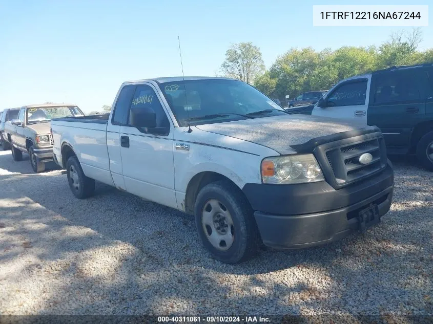 2006 Ford F-150 Stx/Xl/Xlt VIN: 1FTRF12216NA67244 Lot: 40311061