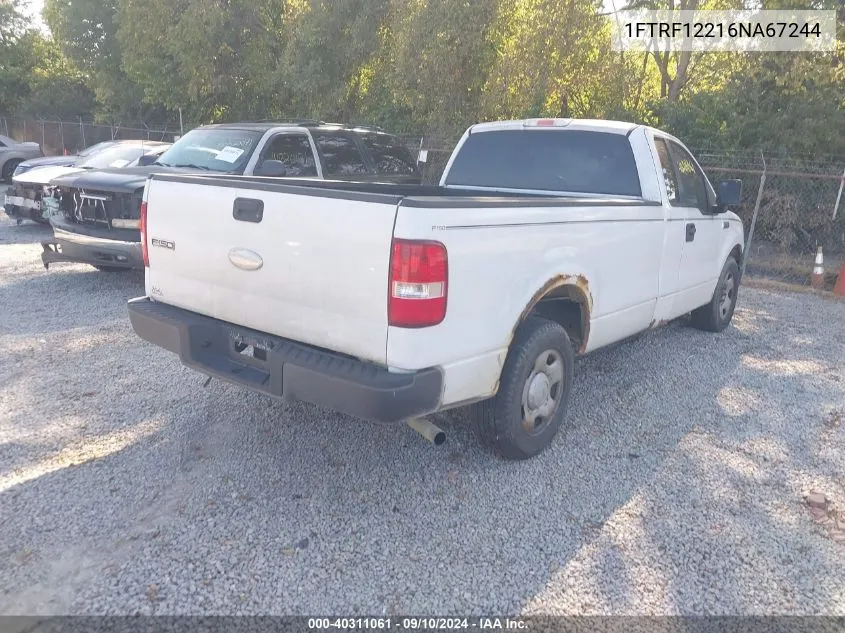 1FTRF12216NA67244 2006 Ford F-150 Stx/Xl/Xlt