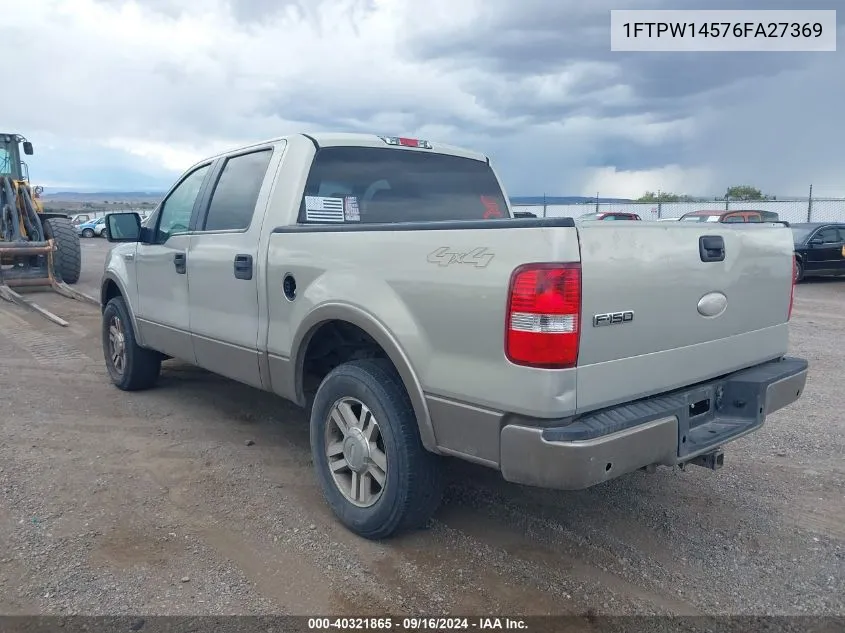 1FTPW14576FA27369 2006 Ford F-150 Fx4/Lariat/Xlt