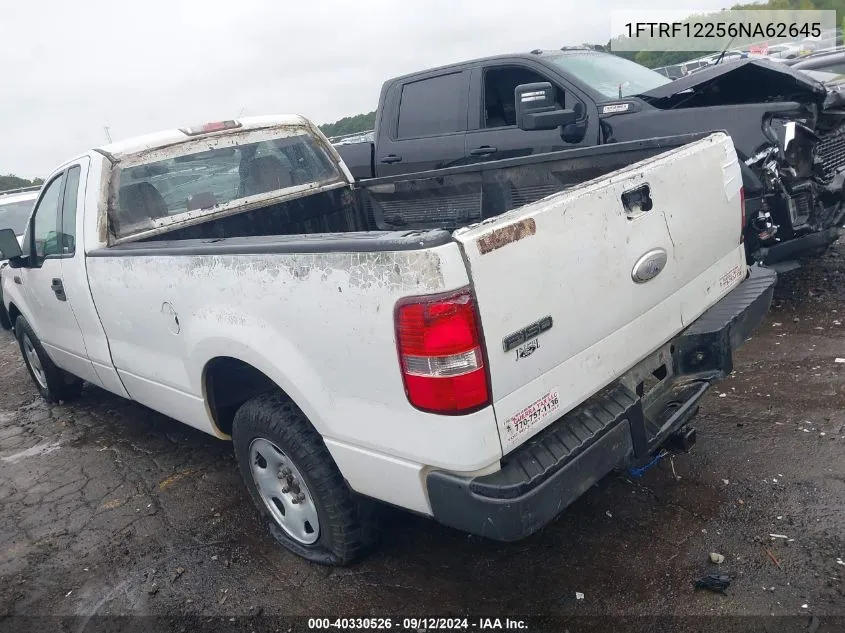 2006 Ford F-150 Stx/Xl/Xlt VIN: 1FTRF12256NA62645 Lot: 40330526