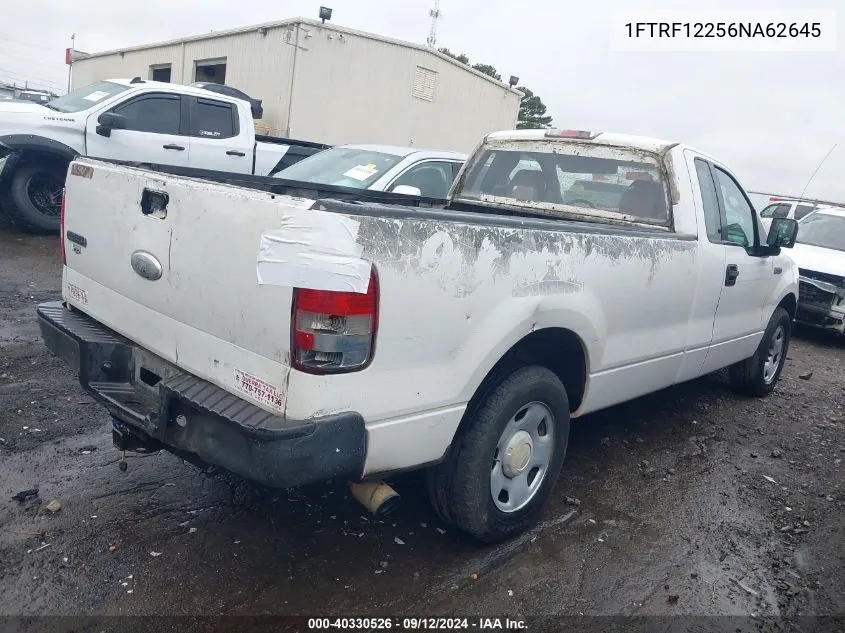 2006 Ford F-150 Stx/Xl/Xlt VIN: 1FTRF12256NA62645 Lot: 40330526