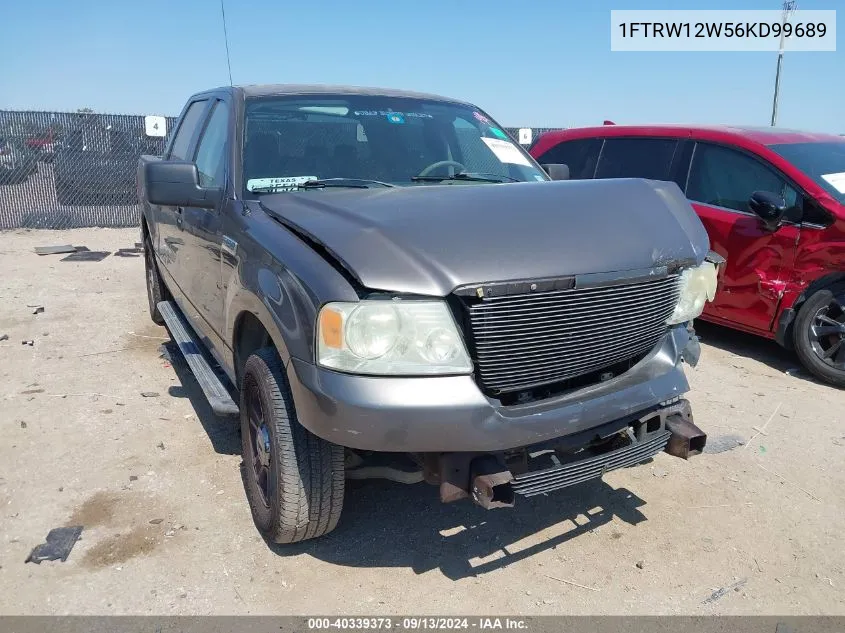 2006 Ford F150 Supercrew VIN: 1FTRW12W56KD99689 Lot: 40339373