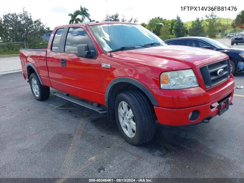 2006 Ford F-150 VIN: 1FTPX14V36FB81476 Lot: 40346461