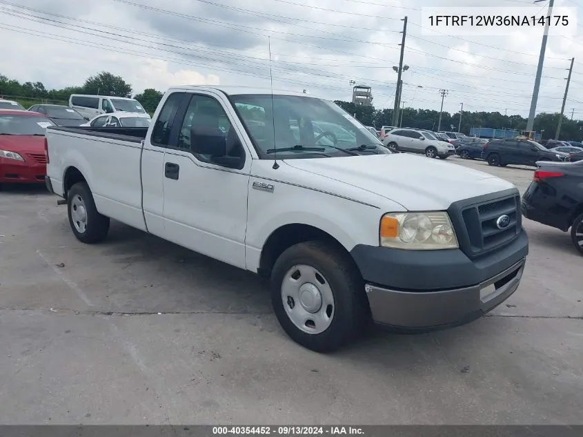 2006 Ford F-150 Stx/Xl/Xlt VIN: 1FTRF12W36NA14175 Lot: 40354452