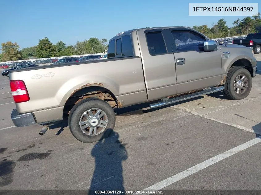 2006 Ford F-150 Fx4/Lariat/Xl/Xlt VIN: 1FTPX14516NB44397 Lot: 40361128