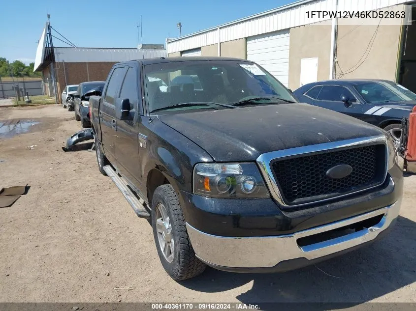 2006 Ford F-150 Lariat/Xlt VIN: 1FTPW12V46KD52863 Lot: 40361170