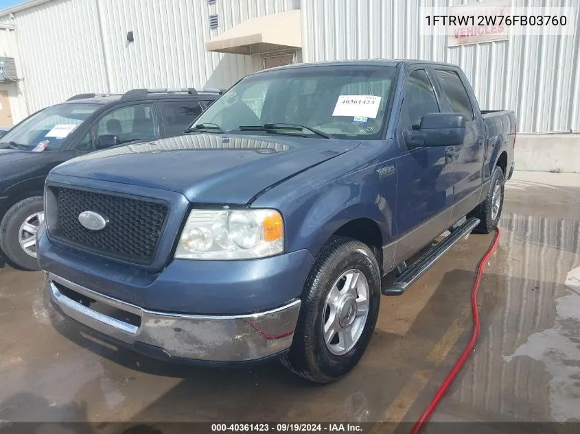 1FTRW12W76FB03760 2006 Ford F-150 Xlt