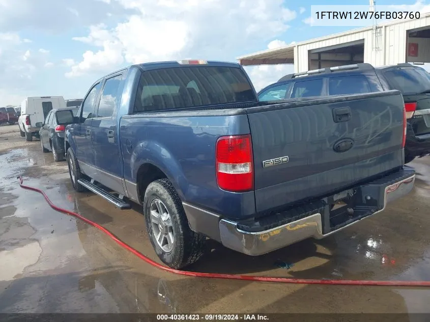 1FTRW12W76FB03760 2006 Ford F-150 Xlt