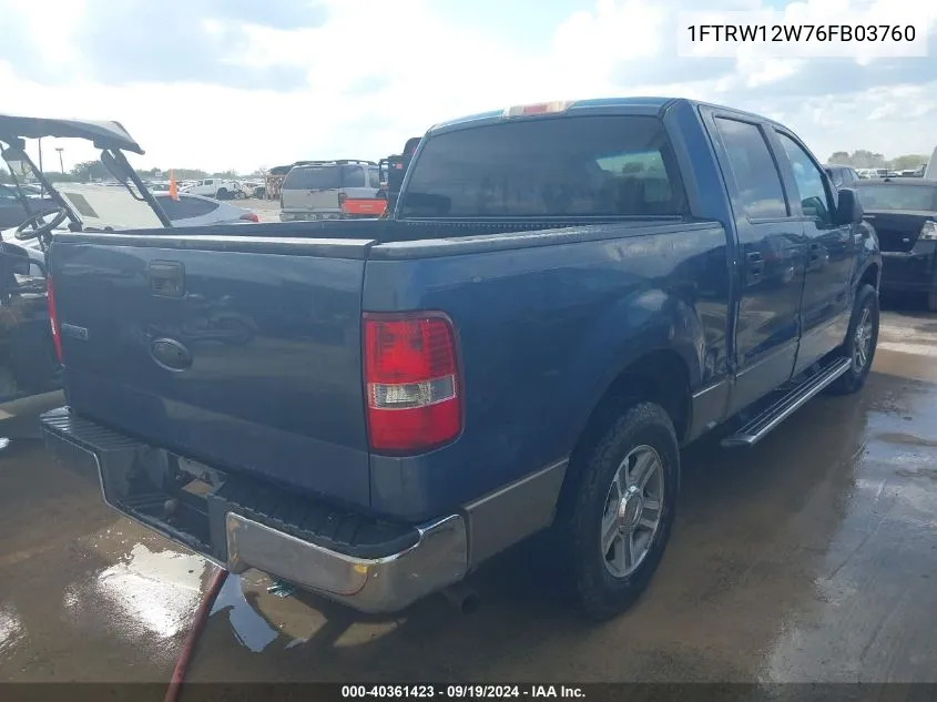 1FTRW12W76FB03760 2006 Ford F-150 Xlt