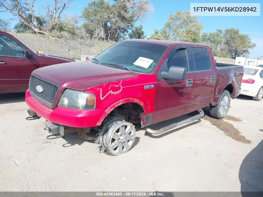 1FTPW14V56KD28942 2006 Ford F-150 Fx4/Lariat/Xlt