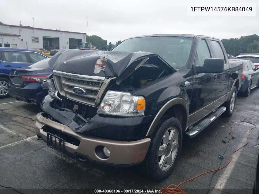 2006 Ford F-150 Fx4/Lariat/Xlt VIN: 1FTPW14576KB84049 Lot: 40368196