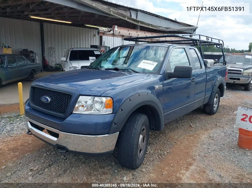 2006 Ford F-150 Fx4/Lariat/Xl/Xlt VIN: 1FTPX145X6FB51391 Lot: 40369245