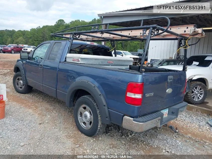 2006 Ford F-150 Fx4/Lariat/Xl/Xlt VIN: 1FTPX145X6FB51391 Lot: 40369245