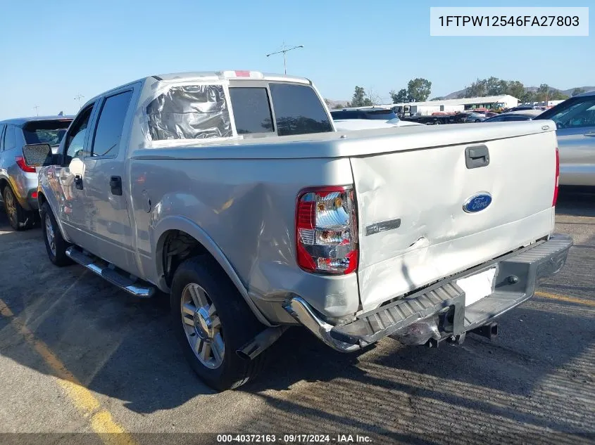 1FTPW12546FA27803 2006 Ford F-150 Lariat/Xlt