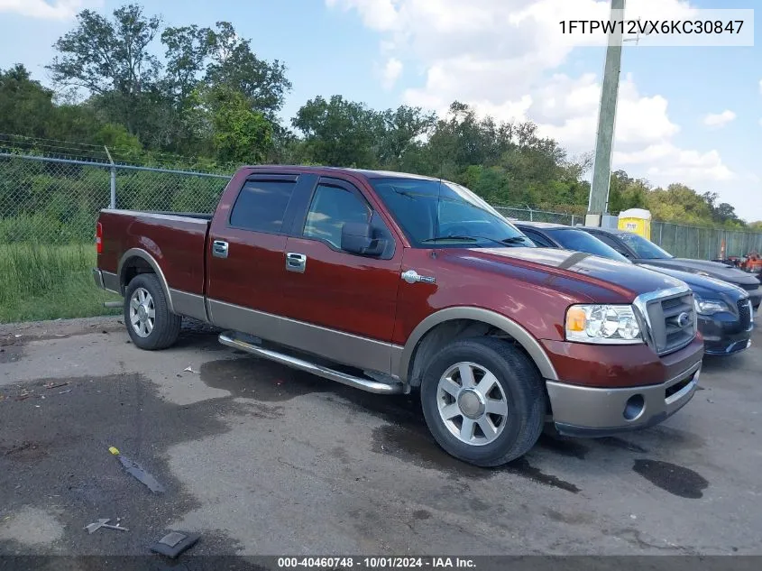 2006 Ford F-150 Lariat/Xlt VIN: 1FTPW12VX6KC30847 Lot: 40460748