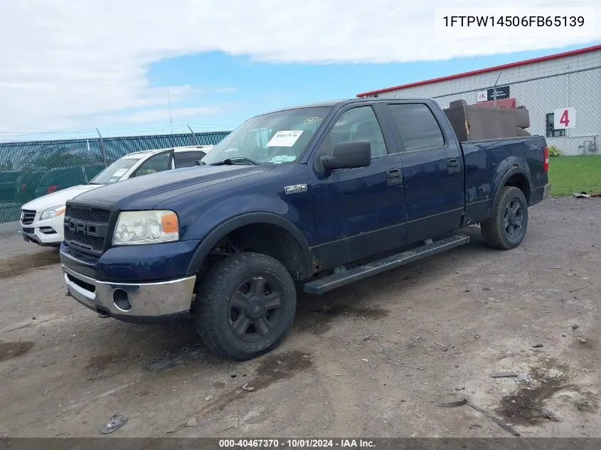 2006 Ford F-150 Fx4/Lariat/Xlt VIN: 1FTPW14506FB65139 Lot: 40467370