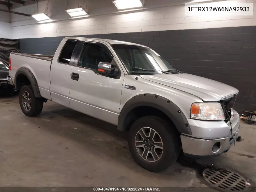 2006 Ford F-150 Stx/Xl/Xlt VIN: 1FTRX12W66NA92933 Lot: 40470194