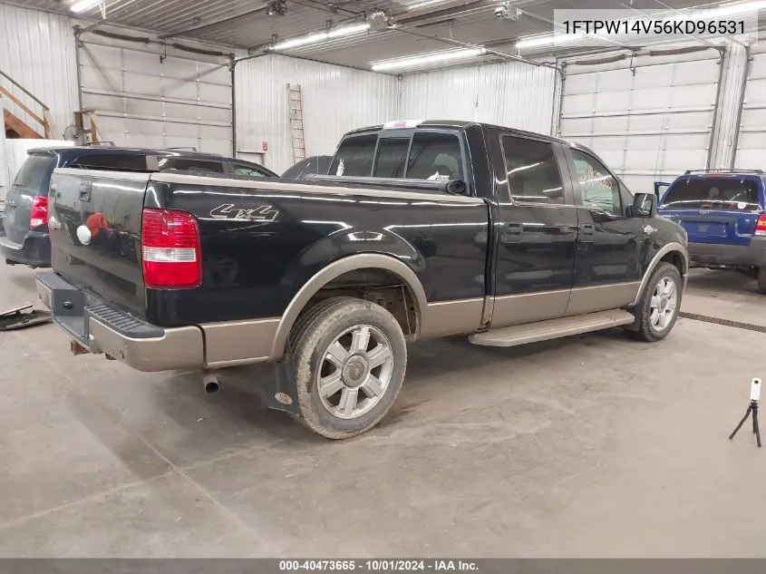 2006 Ford F-150 Fx4/Lariat/Xlt VIN: 1FTPW14V56KD96531 Lot: 40473665