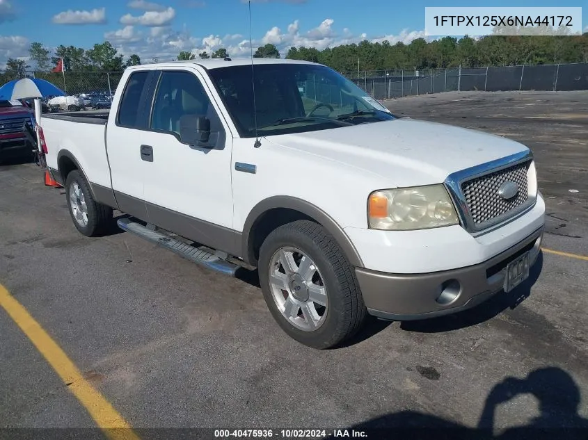 2006 Ford F-150 Lariat/Xl/Xlt VIN: 1FTPX125X6NA44172 Lot: 40475936