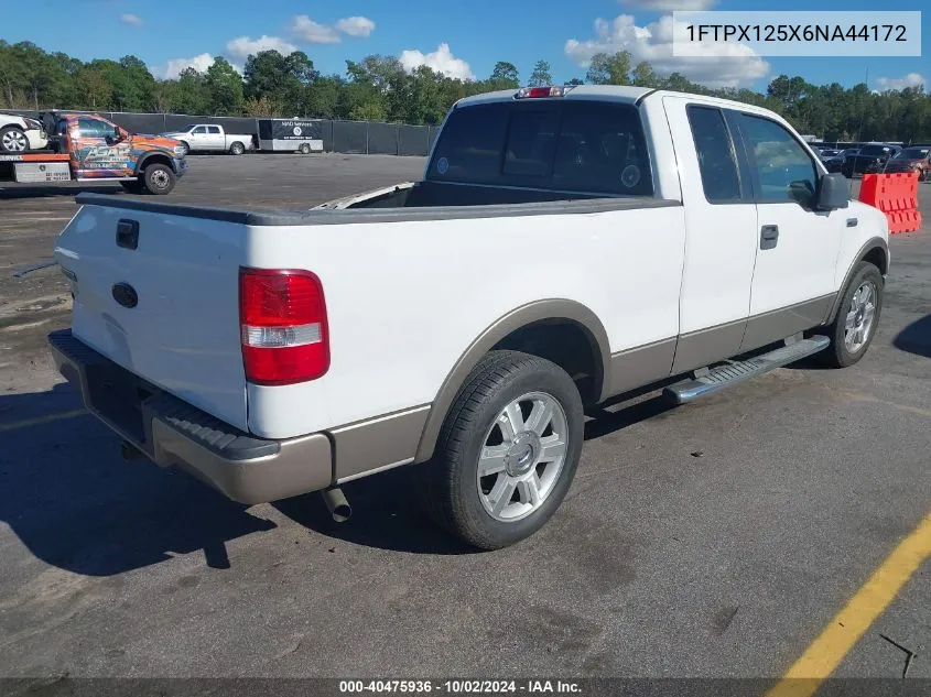 2006 Ford F-150 Lariat/Xl/Xlt VIN: 1FTPX125X6NA44172 Lot: 40475936