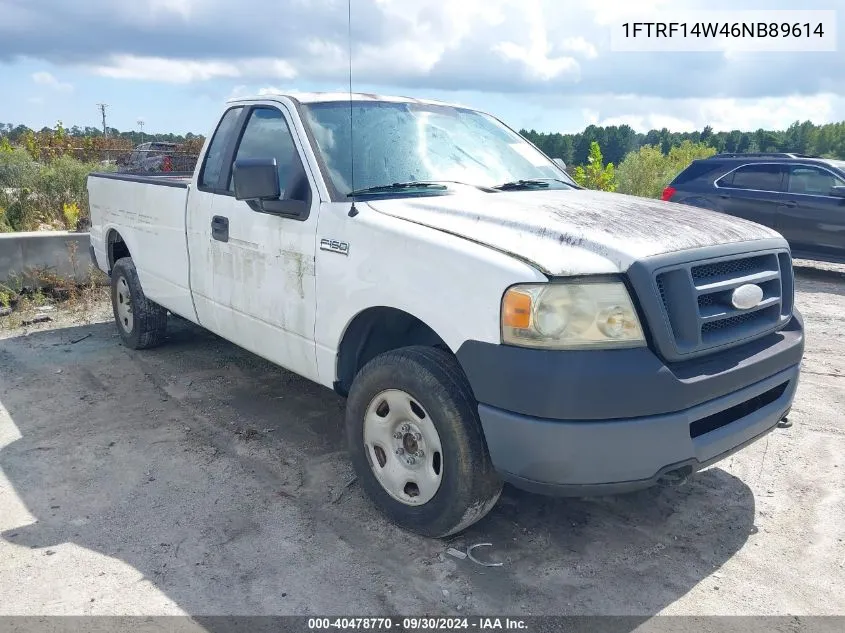 2006 Ford F-150 Stx/Xl/Xlt VIN: 1FTRF14W46NB89614 Lot: 40478770