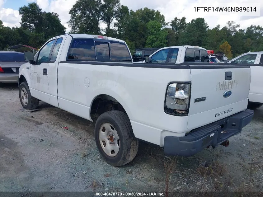 2006 Ford F-150 Stx/Xl/Xlt VIN: 1FTRF14W46NB89614 Lot: 40478770