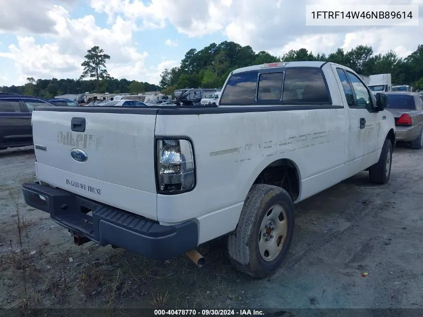 2006 Ford F-150 Stx/Xl/Xlt VIN: 1FTRF14W46NB89614 Lot: 40478770