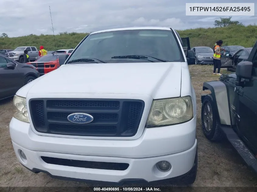 2006 Ford F-150 Fx4/Lariat/Xlt VIN: 1FTPW14526FA25495 Lot: 40490695